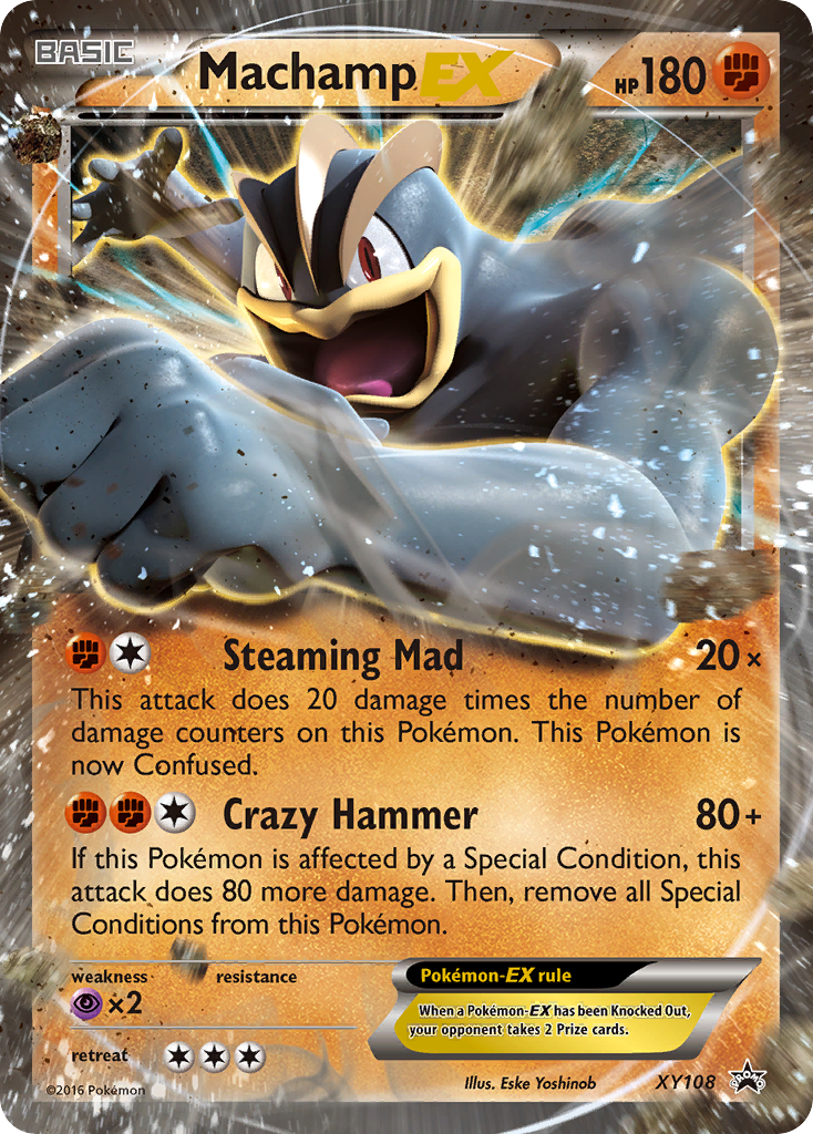 Machamp EX (XY108) [XY: Black Star Promos] | Dragon's Lair Comics and Fantasy Houston TX