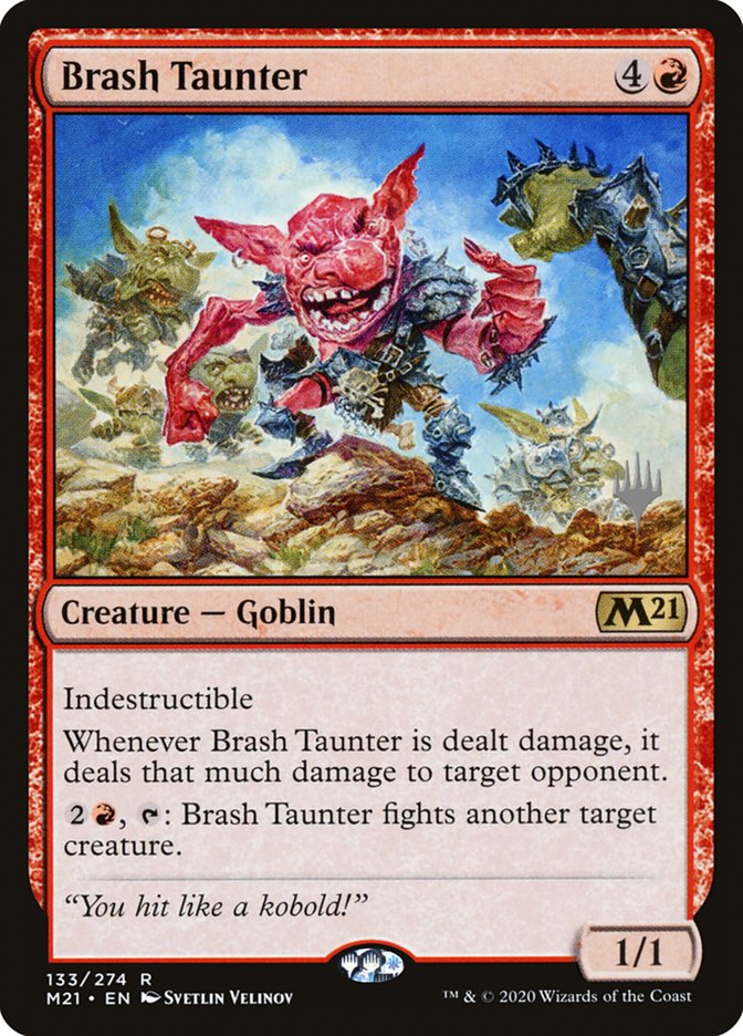 Brash Taunter (Promo Pack) [Core Set 2021 Promos] | Dragon's Lair Comics and Fantasy Houston TX