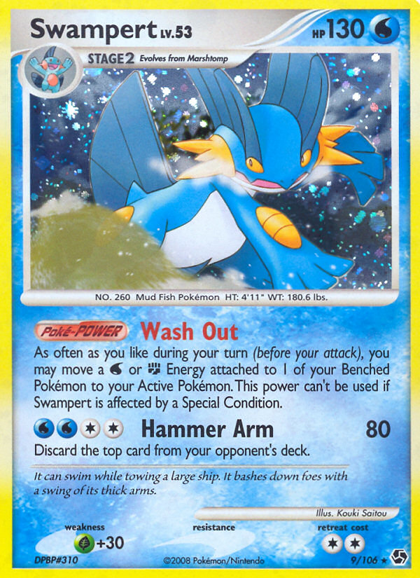 Swampert (9/106) [Diamond & Pearl: Great Encounters] | Dragon's Lair Comics and Fantasy Houston TX