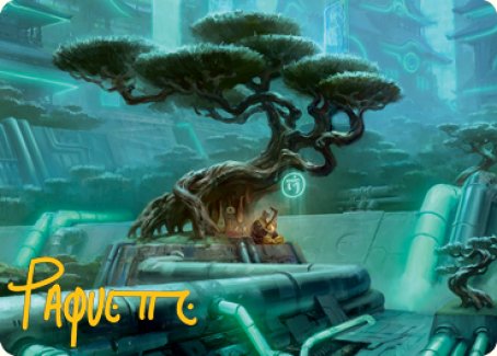 Forest Art Card (Gold-Stamped Signature) [Kamigawa: Neon Dynasty Art Series] | Dragon's Lair Comics and Fantasy Houston TX