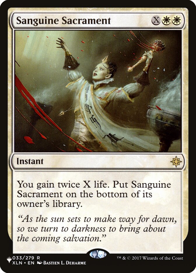Sanguine Sacrament [The List] | Dragon's Lair Comics and Fantasy Houston TX