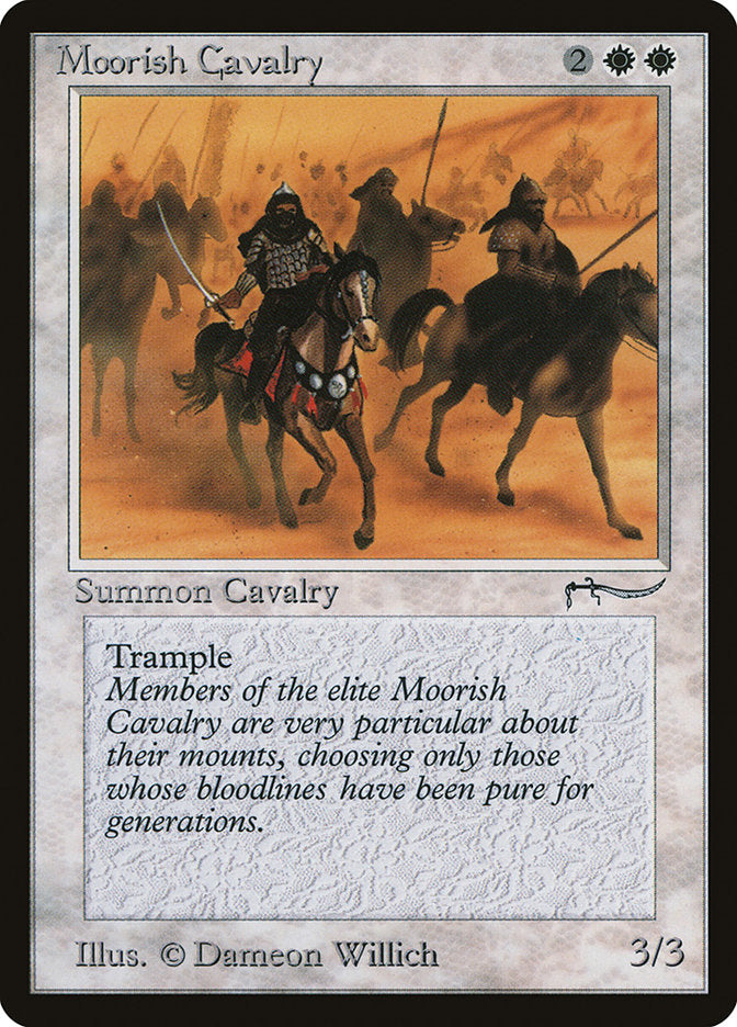 Moorish Cavalry (Dark Mana Cost) [Arabian Nights] | Dragon's Lair Comics and Fantasy Houston TX