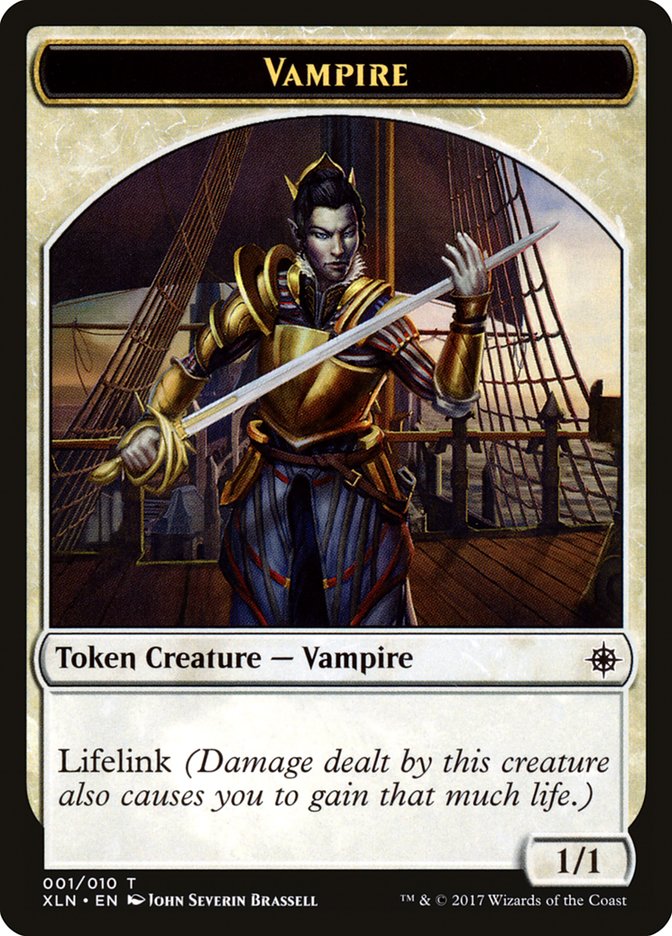 Vampire Token [Ixalan Tokens] | Dragon's Lair Comics and Fantasy Houston TX