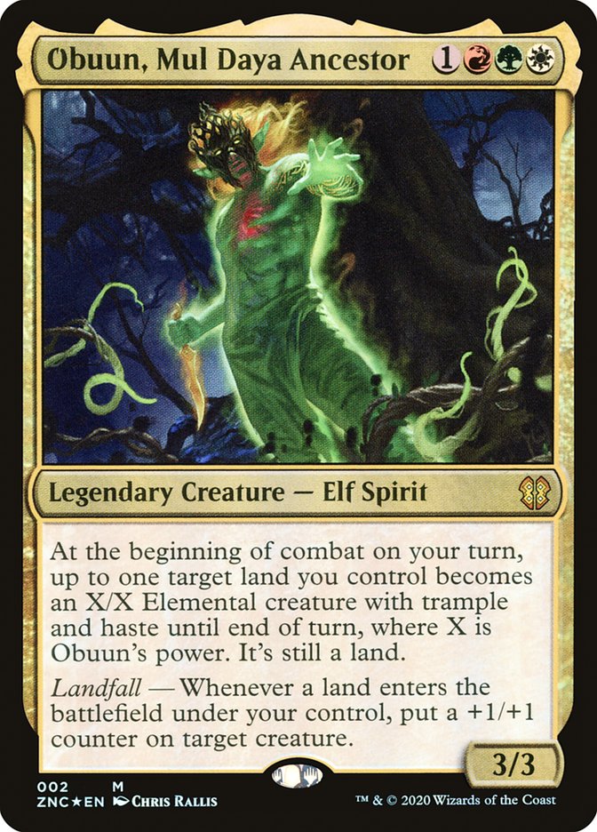 Obuun, Mul Daya Ancestor [Zendikar Rising Commander] | Dragon's Lair Comics and Fantasy Houston TX