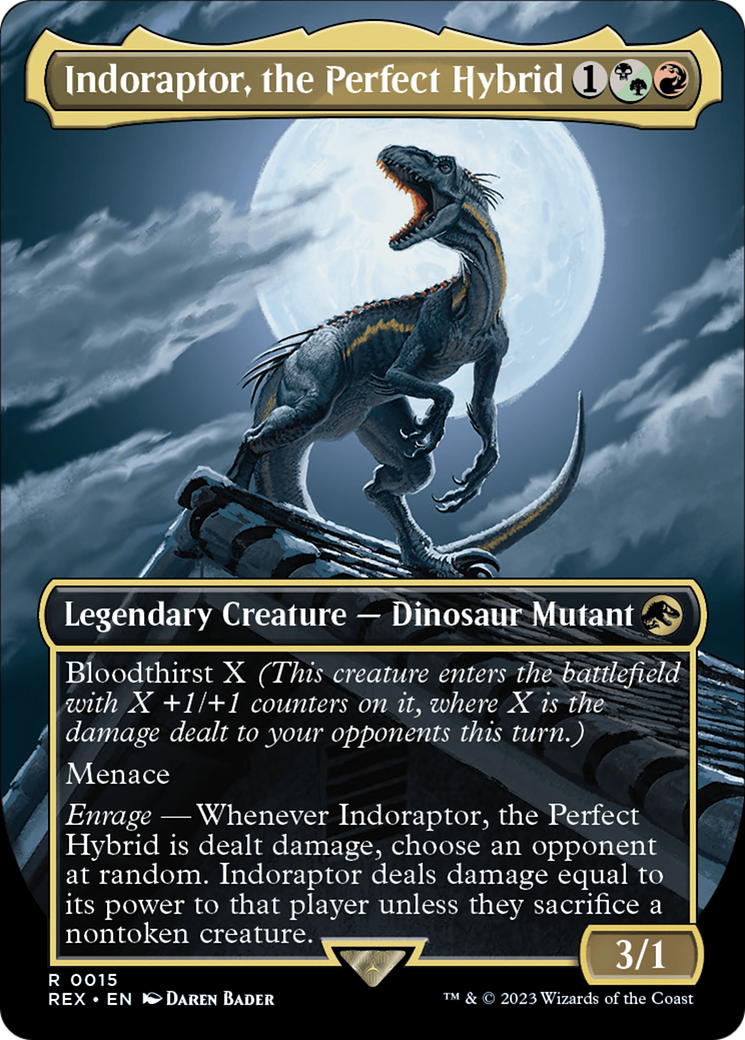 Indoraptor, the Perfect Hybrid (Borderless) [Jurassic World Collection] | Dragon's Lair Comics and Fantasy Houston TX
