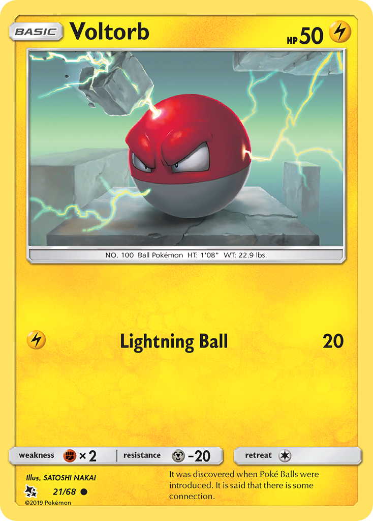 Voltorb (21/68) [Sun & Moon: Hidden Fates] | Dragon's Lair Comics and Fantasy Houston TX