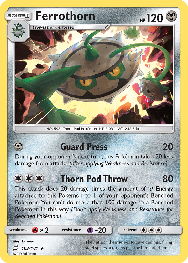 Ferrothorn (103/181) [Sun & Moon: Team Up] | Dragon's Lair Comics and Fantasy Houston TX