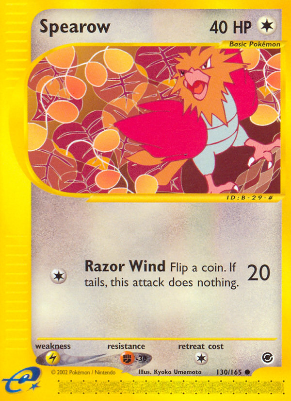 Spearow (130/165) [Expedition: Base Set] | Dragon's Lair Comics and Fantasy Houston TX