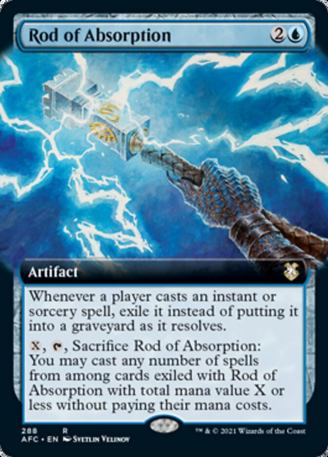 Rod of Absorption (Extended Art) [Dungeons & Dragons: Adventures in the Forgotten Realms Commander] | Dragon's Lair Comics and Fantasy Houston TX