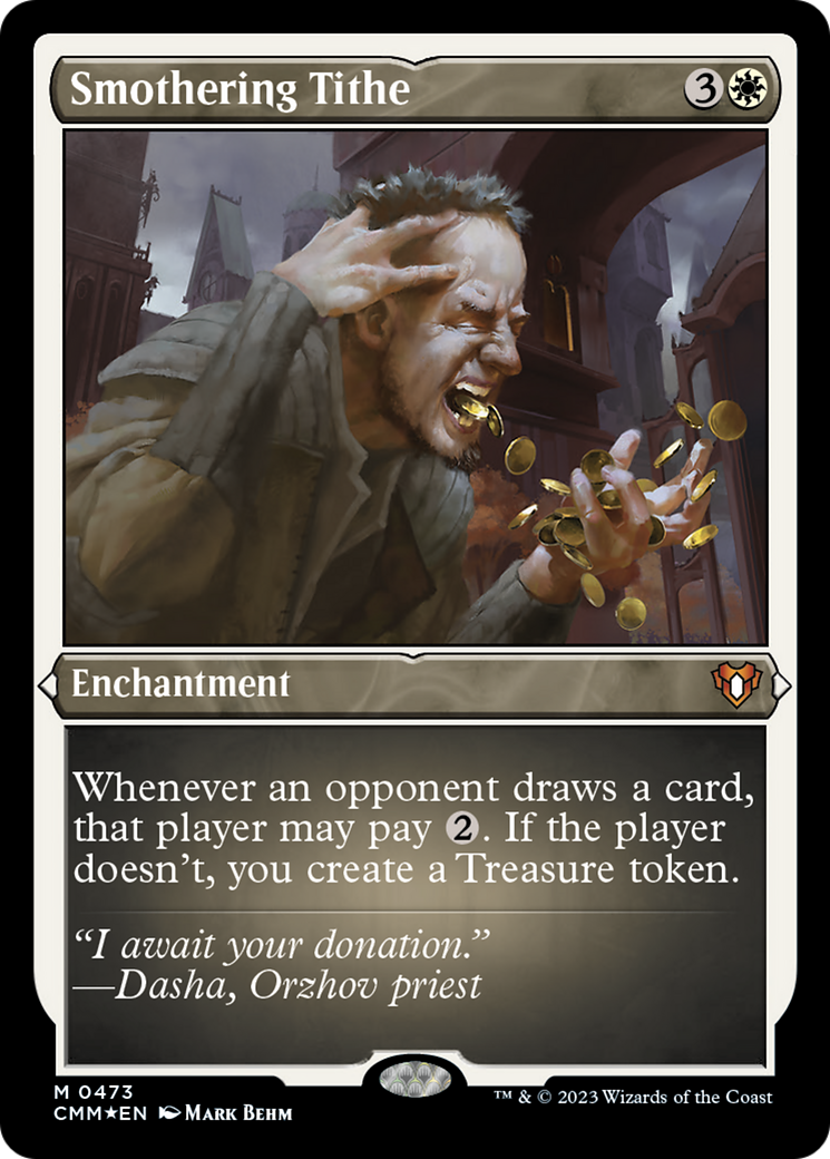 Smothering Tithe (Foil Etched) [Commander Masters] | Dragon's Lair Comics and Fantasy Houston TX
