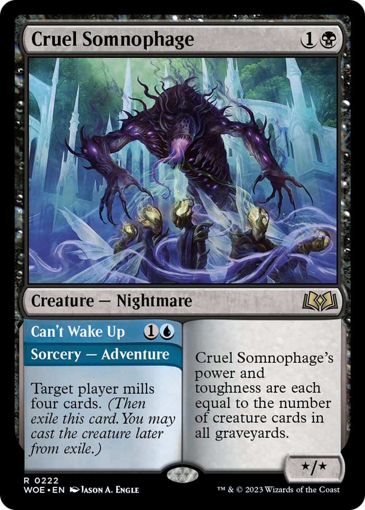 Cruel Somnophage // Can't Wake Up [Wilds of Eldraine] | Dragon's Lair Comics and Fantasy Houston TX