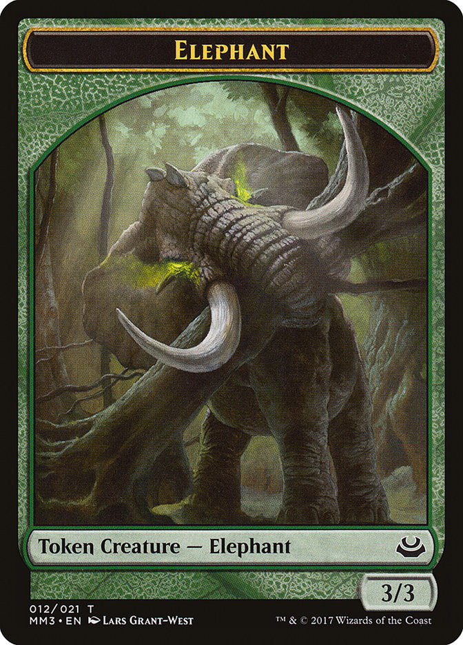 Elephant Token [Modern Masters 2017 Tokens] | Dragon's Lair Comics and Fantasy Houston TX