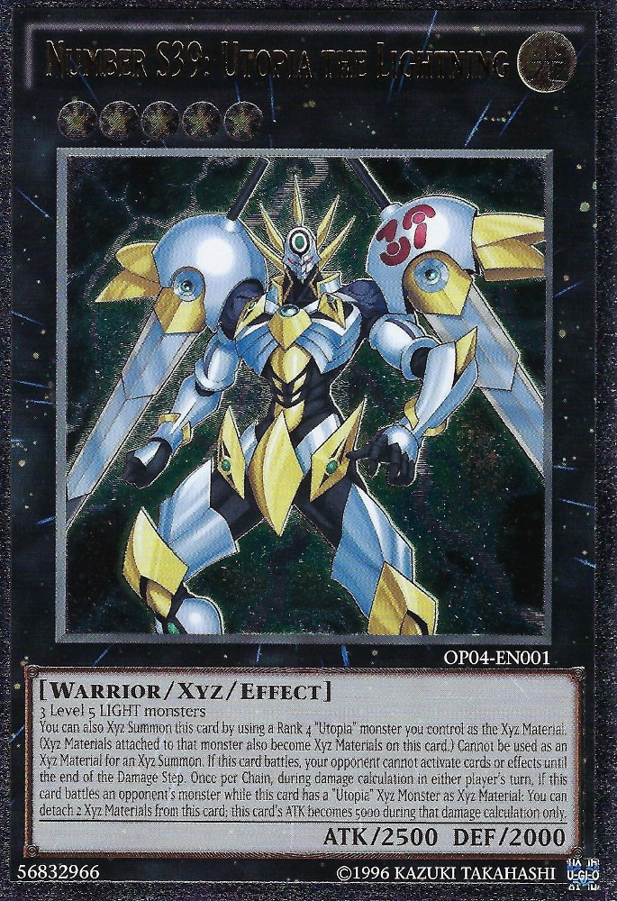 Number S39: Utopia the Lightning [OP04-EN001] Ultimate Rare | Dragon's Lair Comics and Fantasy Houston TX