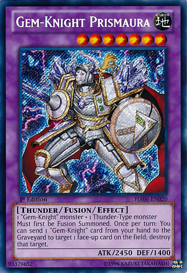 Gem-Knight Prismaura [HA06-EN020] Secret Rare | Dragon's Lair Comics and Fantasy Houston TX