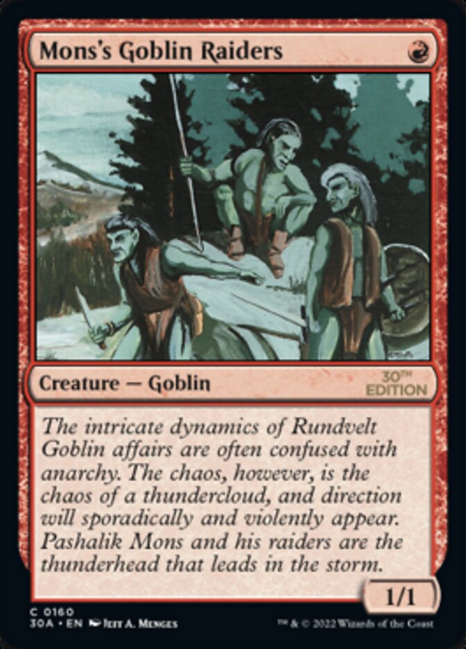 Mons's Goblin Raiders [30th Anniversary Edition] | Dragon's Lair Comics and Fantasy Houston TX
