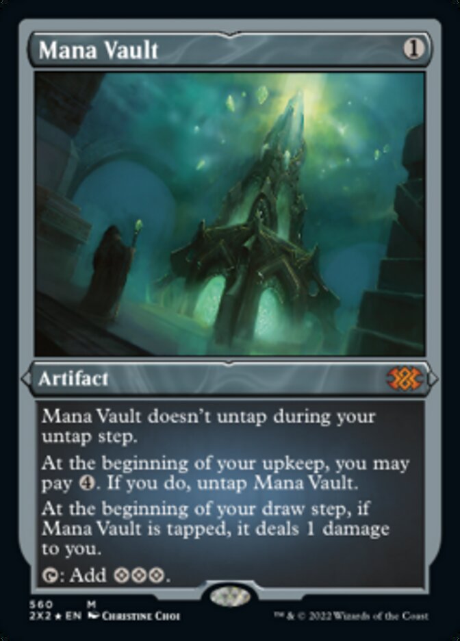 Mana Vault (Foil Etched) [Double Masters 2022] | Dragon's Lair Comics and Fantasy Houston TX