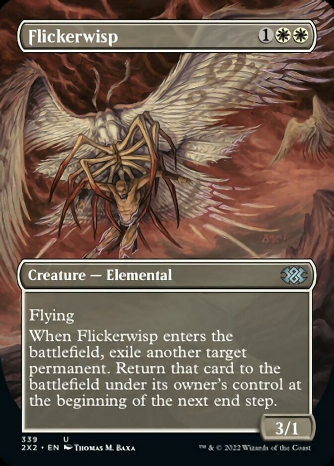 Flickerwisp (Borderless Alternate Art) [Double Masters 2022] | Dragon's Lair Comics and Fantasy Houston TX