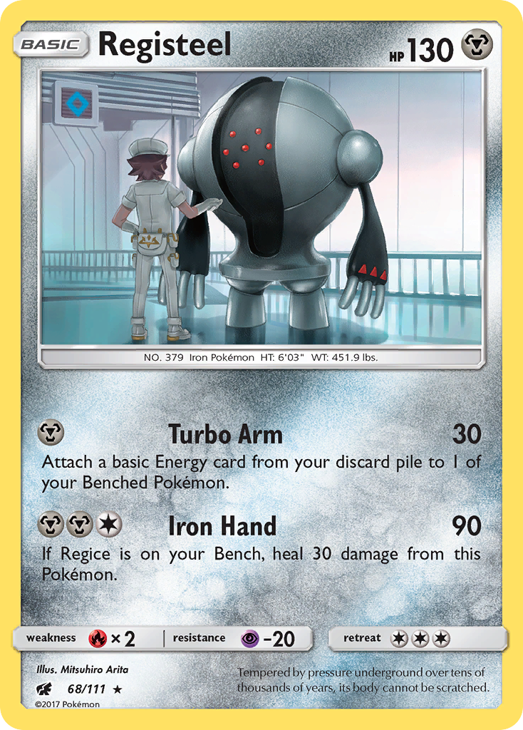 Registeel (68/111) [Sun & Moon: Crimson Invasion] | Dragon's Lair Comics and Fantasy Houston TX