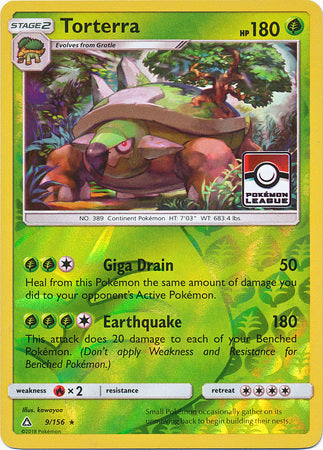Torterra (9/156) (League Promo) [Sun & Moon: Ultra Prism] | Dragon's Lair Comics and Fantasy Houston TX