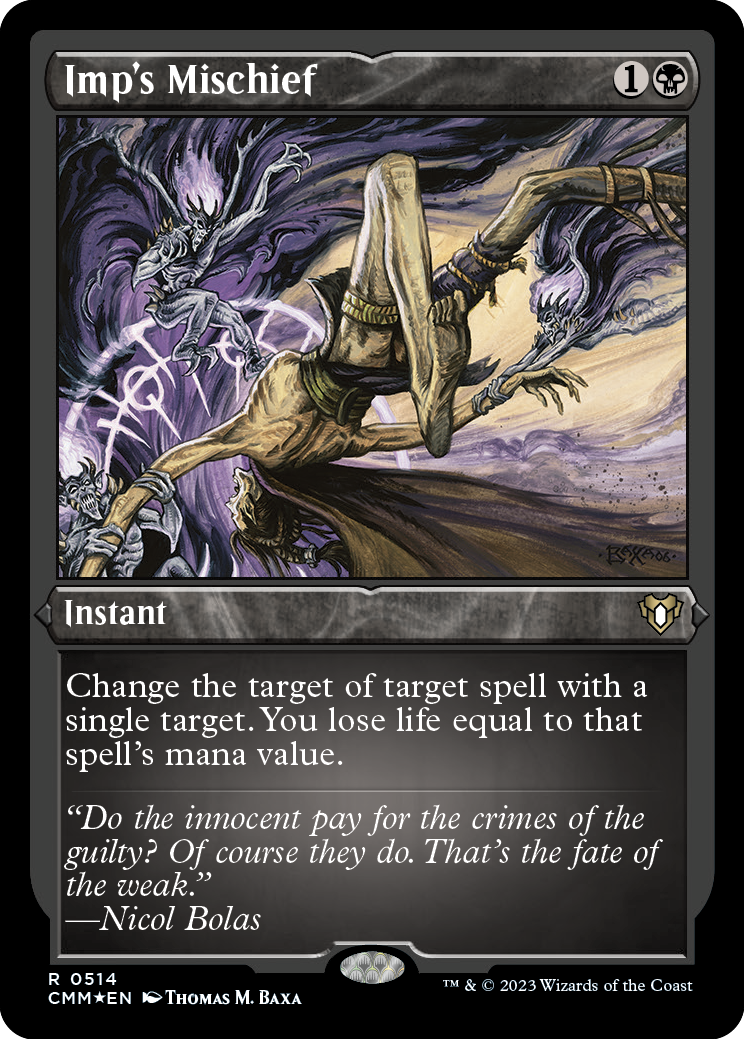 Imp's Mischief (Foil Etched) [Commander Masters] | Dragon's Lair Comics and Fantasy Houston TX
