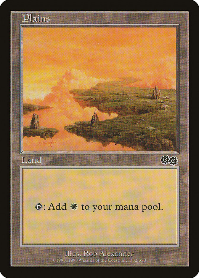 Plains (332) [Urza's Saga] | Dragon's Lair Comics and Fantasy Houston TX