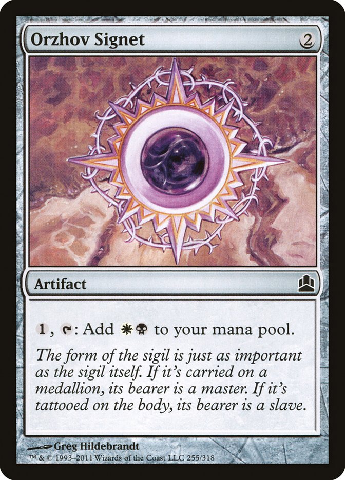 Orzhov Signet [Commander 2011] | Dragon's Lair Comics and Fantasy Houston TX