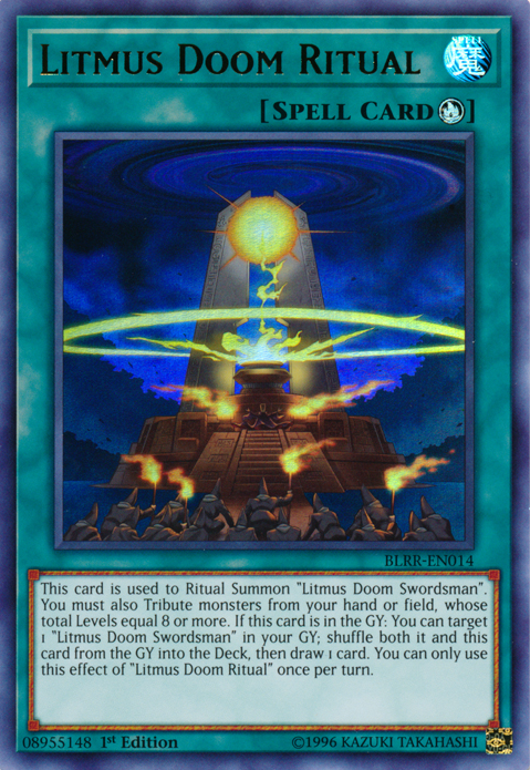 Litmus Doom Ritual [BLRR-EN014] Ultra Rare | Dragon's Lair Comics and Fantasy Houston TX
