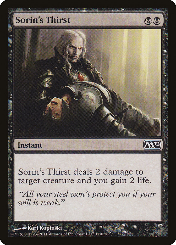 Sorin's Thirst [Magic 2012] | Dragon's Lair Comics and Fantasy Houston TX