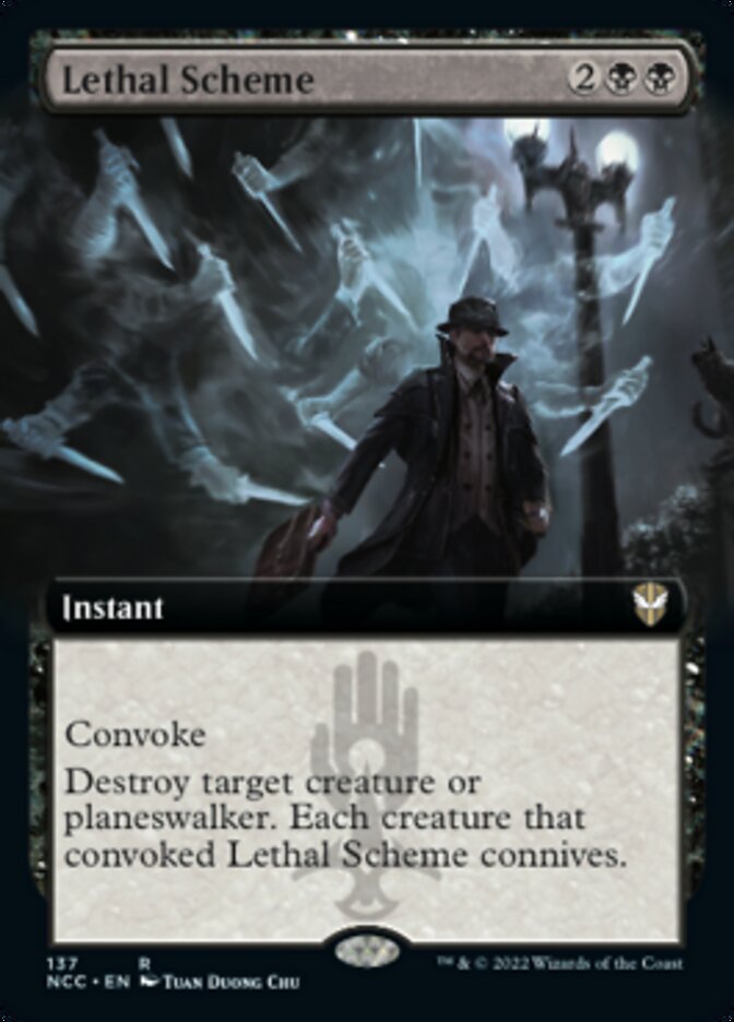Lethal Scheme (Extended Art) [Streets of New Capenna Commander] | Dragon's Lair Comics and Fantasy Houston TX