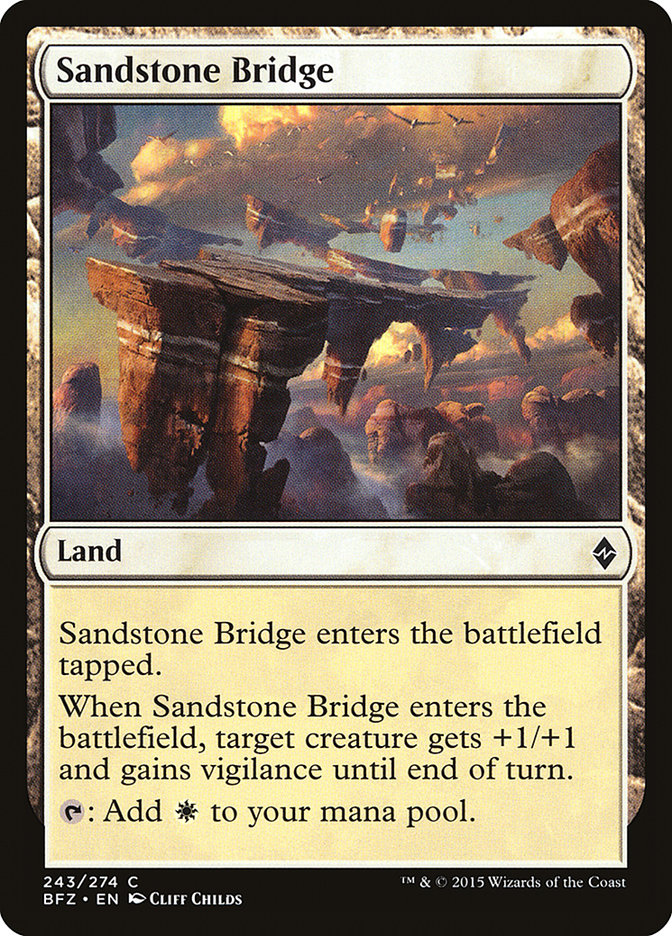 Sandstone Bridge [Battle for Zendikar] | Dragon's Lair Comics and Fantasy Houston TX