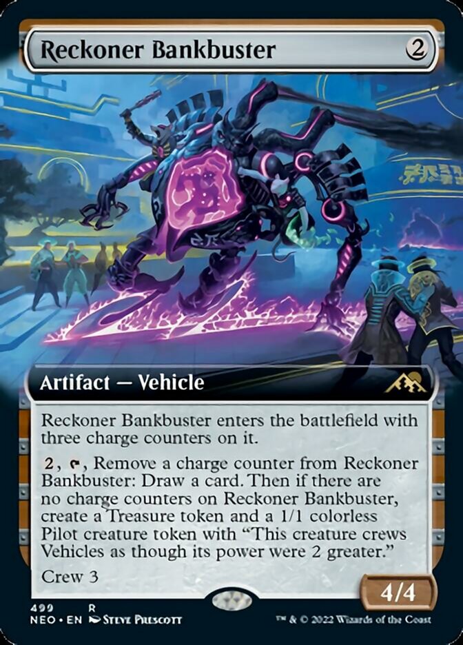Reckoner Bankbuster (Extended Art) [Kamigawa: Neon Dynasty] | Dragon's Lair Comics and Fantasy Houston TX