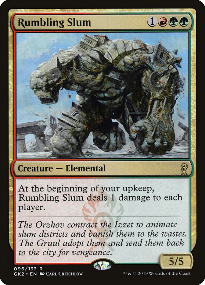 Rumbling Slum [Ravnica Allegiance Guild Kit] | Dragon's Lair Comics and Fantasy Houston TX