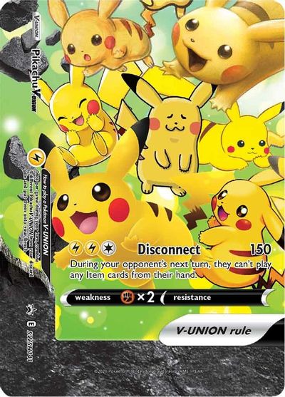 Pikachu V-UNION (SWSH141) (Celebrations) [Sword & Shield: Black Star Promos] | Odin's Place