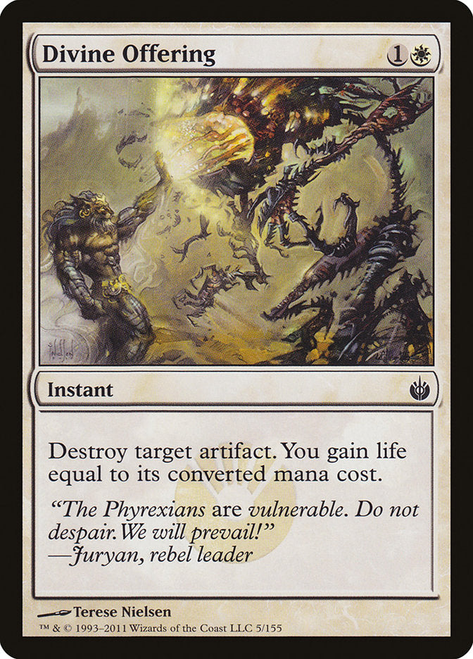 Divine Offering [Mirrodin Besieged] | Dragon's Lair Comics and Fantasy Houston TX