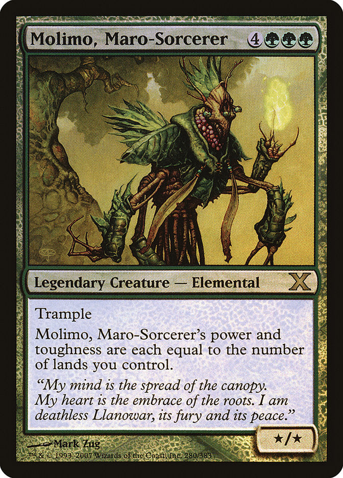 Molimo, Maro-Sorcerer (Premium Foil) [Tenth Edition] | Dragon's Lair Comics and Fantasy Houston TX