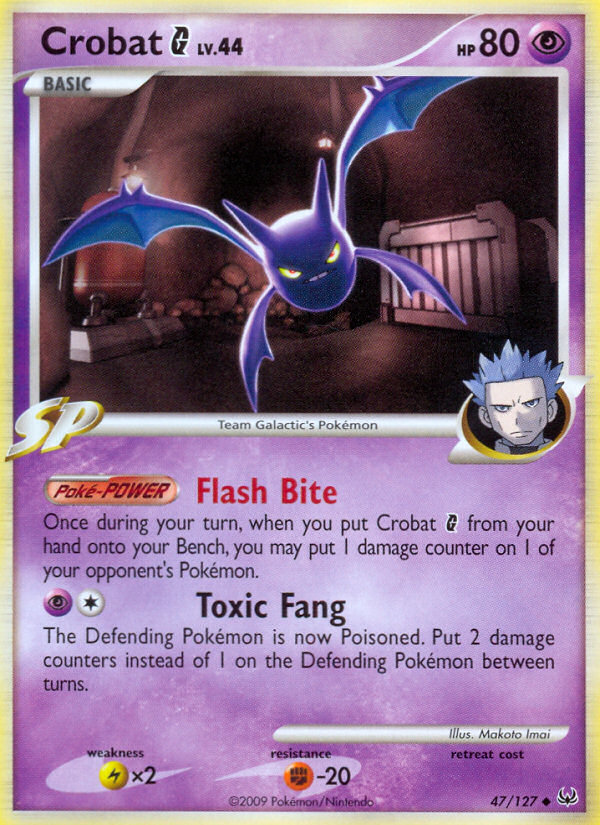 Crobat G (47/127) [Platinum: Base Set] | Dragon's Lair Comics and Fantasy Houston TX