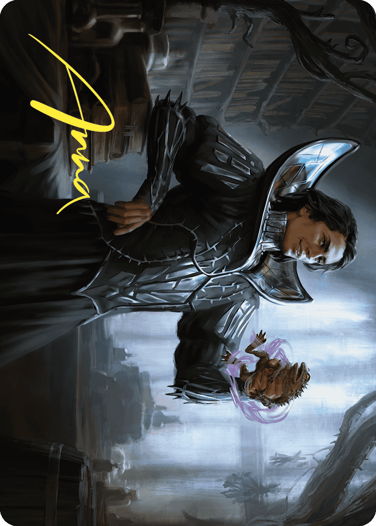 Spiteful Hexmage Art Card (Gold-Stamped Signature) [Wilds of Eldraine Art Series] | Dragon's Lair Comics and Fantasy Houston TX