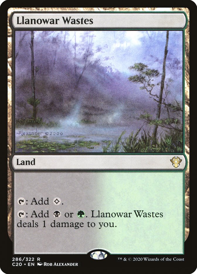 Llanowar Wastes [Commander 2020] | Dragon's Lair Comics and Fantasy Houston TX