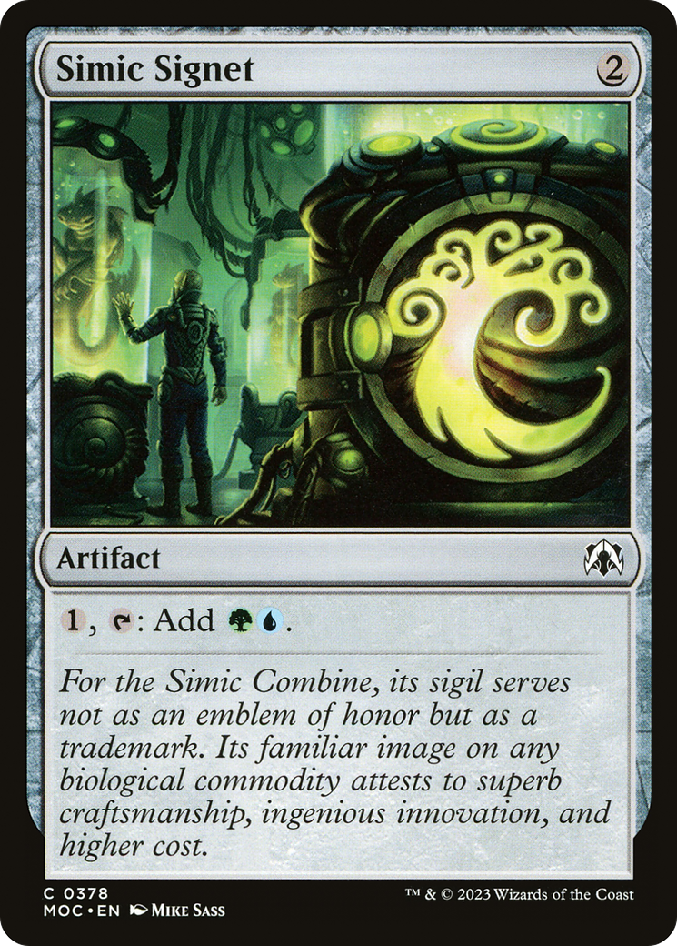 Simic Signet [March of the Machine Commander] | Dragon's Lair Comics and Fantasy Houston TX