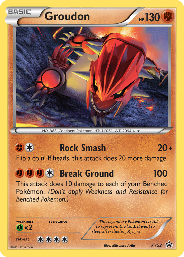 Groudon (XY52) [XY: Black Star Promos] | Dragon's Lair Comics and Fantasy Houston TX