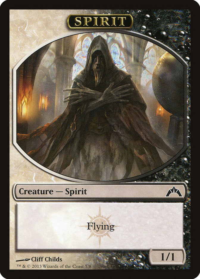 Spirit Token [Gatecrash Tokens] | Dragon's Lair Comics and Fantasy Houston TX