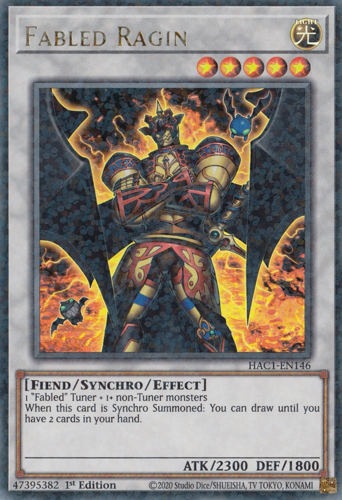 Fabled Ragin (Duel Terminal) [HAC1-EN146] Parallel Rare | Dragon's Lair Comics and Fantasy Houston TX