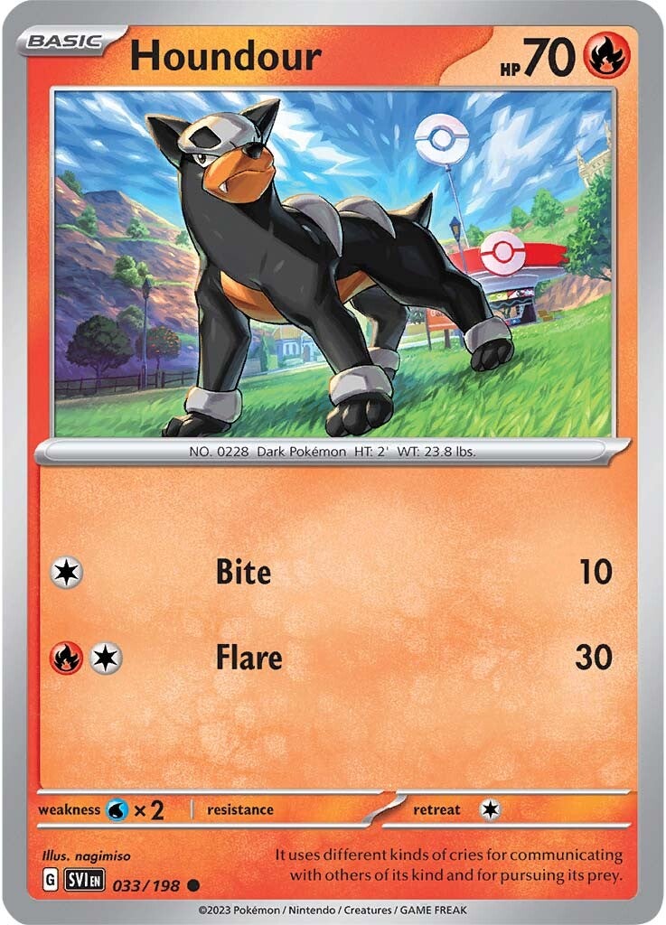 Houndour (033/198) [Scarlet & Violet: Base Set] | Dragon's Lair Comics and Fantasy Houston TX