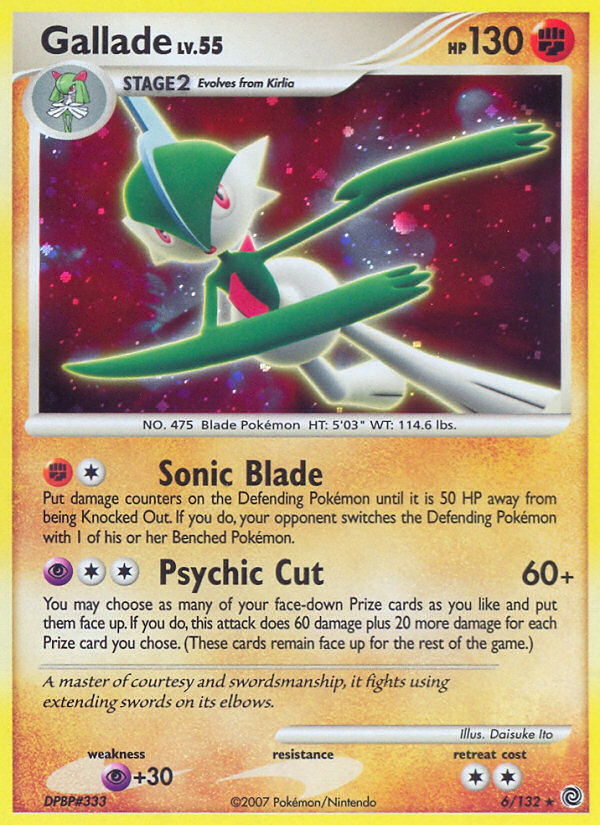 Gallade (6/132) [Diamond & Pearl: Secret Wonders] | Dragon's Lair Comics and Fantasy Houston TX