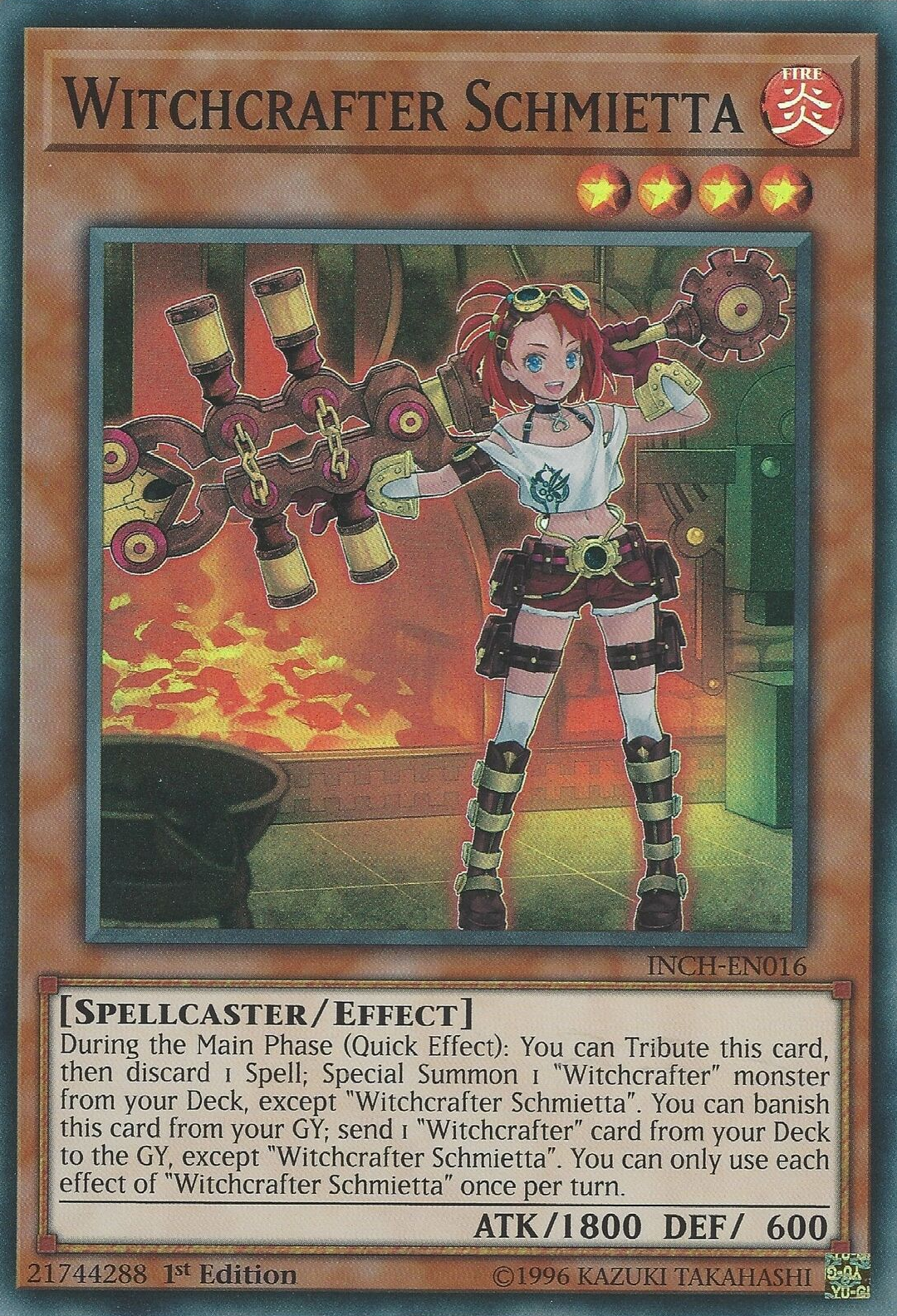Witchcrafter Schmietta [INCH-EN016] Super Rare | Dragon's Lair Comics and Fantasy Houston TX