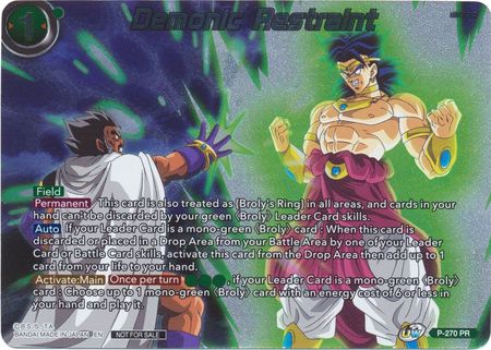 Demonic Restraint (Vicious Rejuvenation Revival Pack) (P-270) [Promotion Cards] | Dragon's Lair Comics and Fantasy Houston TX