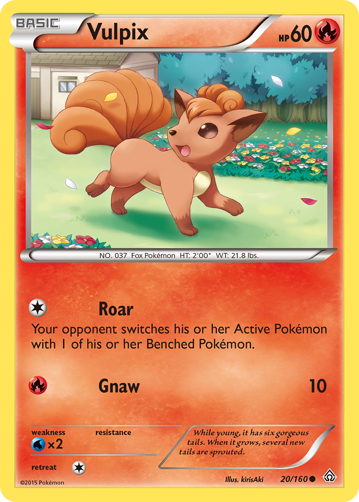 Vulpix (20/160) [XY: Primal Clash] | Dragon's Lair Comics and Fantasy Houston TX