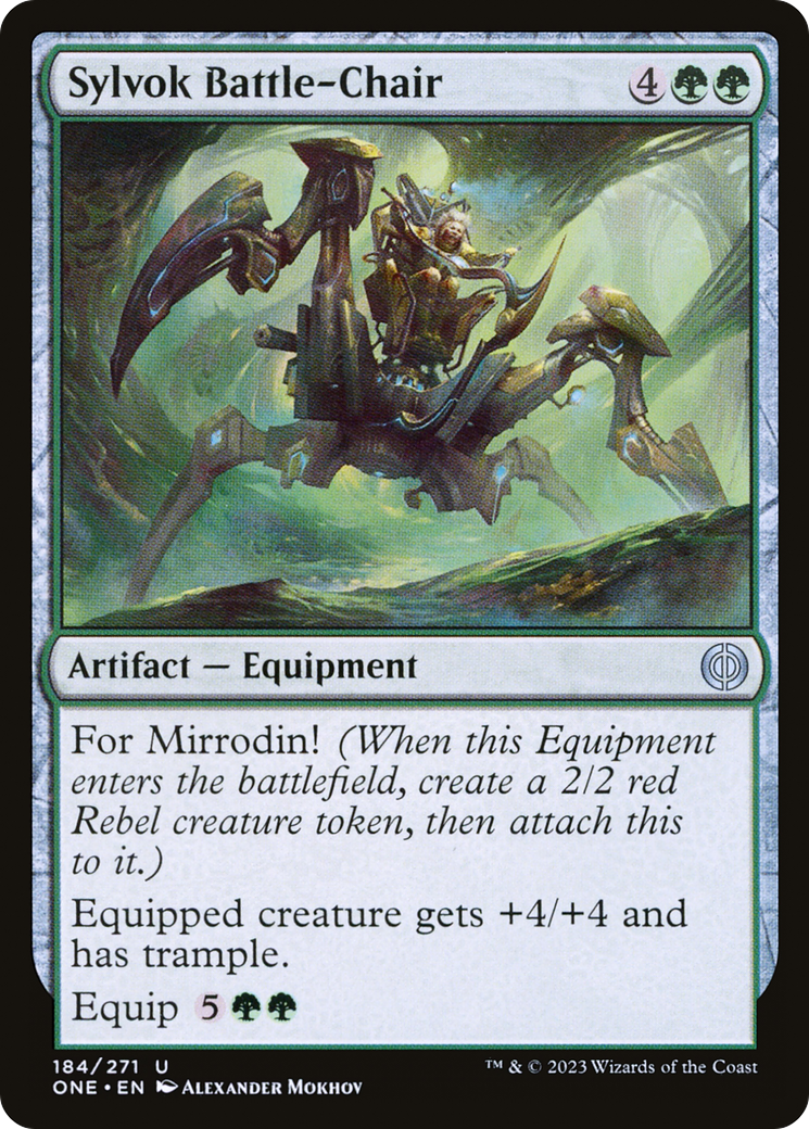 Sylvok Battle-Chair [Phyrexia: All Will Be One] | Dragon's Lair Comics and Fantasy Houston TX