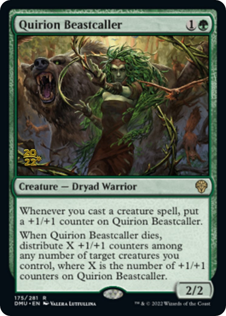 Quirion Beastcaller [Dominaria United Prerelease Promos] | Dragon's Lair Comics and Fantasy Houston TX