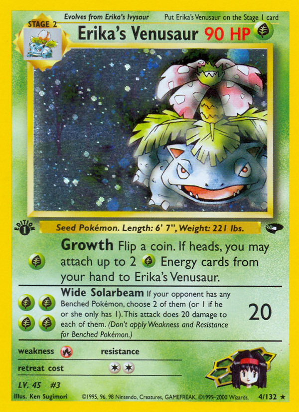 Erika's Venusaur (4/132) [Gym Challenge 1st Edition] | Dragon's Lair Comics and Fantasy Houston TX